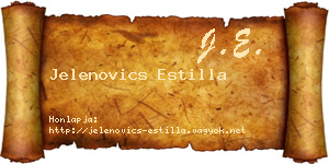 Jelenovics Estilla névjegykártya